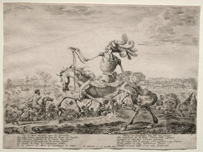 戦場での死、1646-1647年。 作： Stefano della Bella