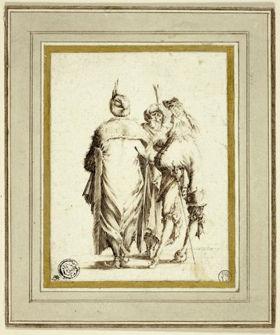 ヨーロッパの廷臣と二人のトルコ人の会話 作： Stefano della Bella