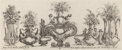 ファンタスティック 花瓶、おそらく 1646 年製。 作： Stefano della Bella
