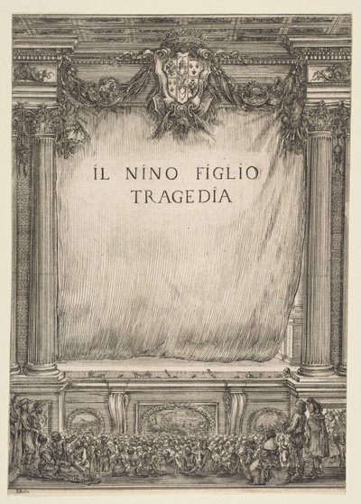 イルニーニョフィグリオの口絵、1655年。 作： Stefano della Bella