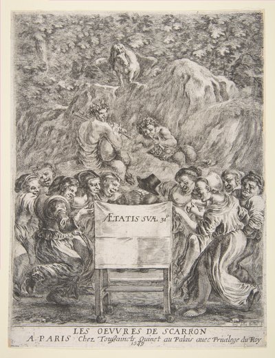 Les Oeuvres de Scarronの前作、1649年。 作： Stefano della Bella