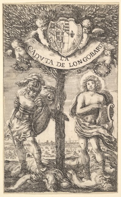 ロンゴバルディ陥落の口絵ラカドゥータデロンゴバルディ、シジスモンドBの詩、1656年。 作： Stefano della Bella