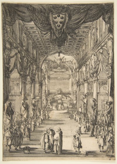 フランチェスコデメディチの葬儀、1634年。 作： Stefano della Bella