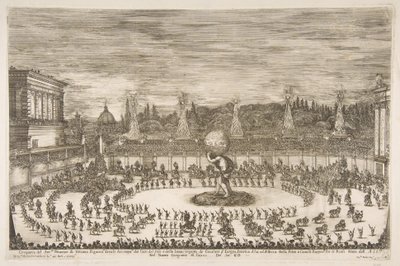 The Celebrating World：Entrance of Cosimo III de Medici、1661。 作： Stefano della Bella