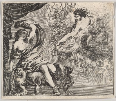 ジュピターとセメレ、ゲームオブミソロジーJeu de la Mythologie、1644年。 作： Stefano della Bella