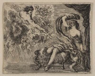 ジュピターとセメレ、ゲームオブミソロジーJeu de la Mythologie、1644年。 作： Stefano della Bella
