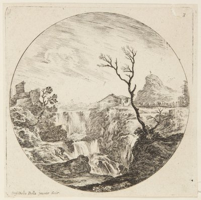 風景（ローマの風景と遺跡、7） 作： ステファノ・デラ・ベラ