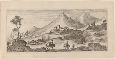 城のある風景 作： Stefano della Bella