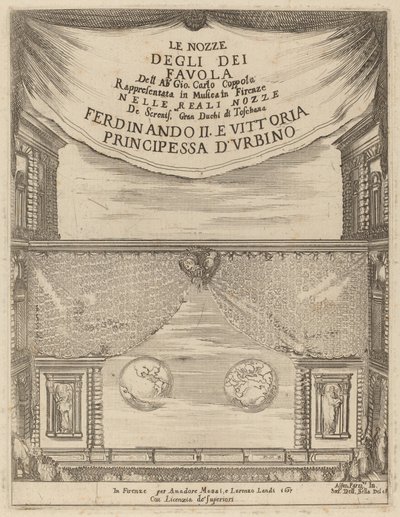 神々の結婚：口絵、1637年。 作： Stefano della Bella
