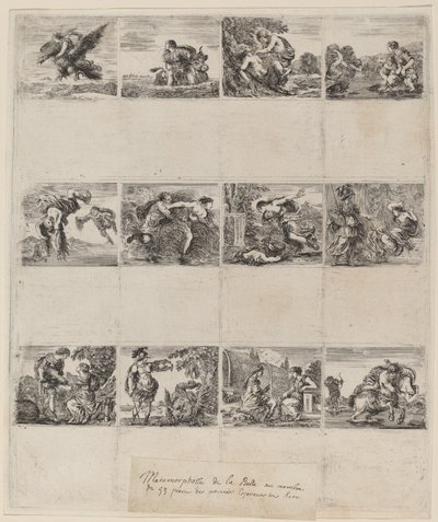 神話のトランプ、1644年。 作： Stefano della Bella