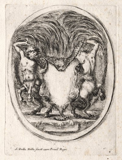 カルトゥーシュの新しいモデル、1647年。 作： Stefano della Bella