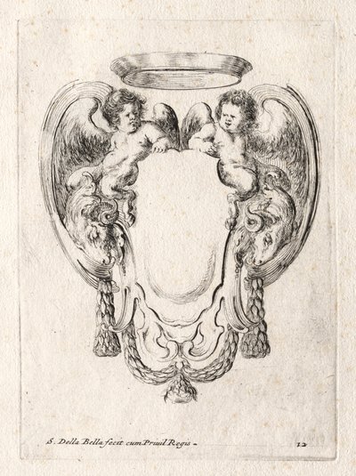 カルトゥーシュの新しいモデル、1647年。 作： Stefano della Bella