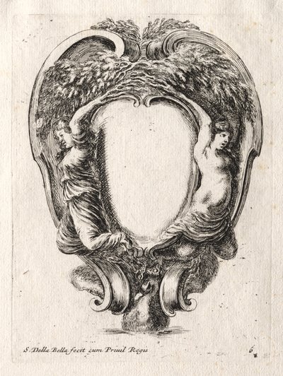 カルトゥーシュの新しいモデル、1647年。 作： Stefano della Bella