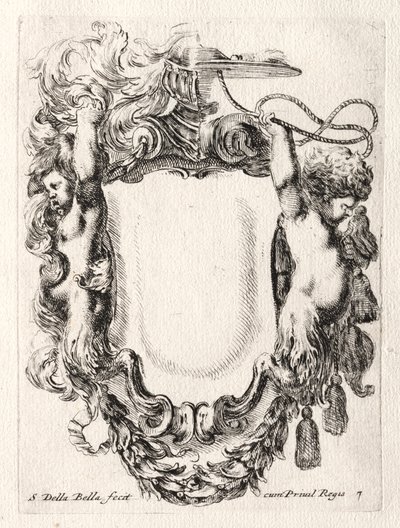カルトゥーシュの新しいモデル、1647年。 作： Stefano della Bella