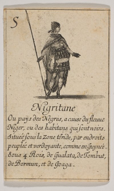 ニグリタン、1644年。 作： Stefano della Bella
