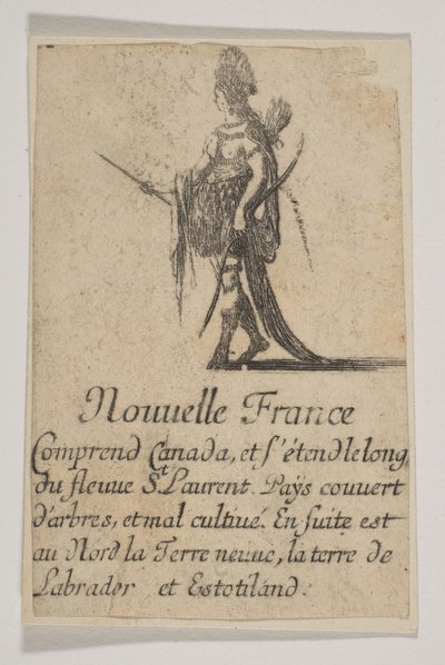 ニューフランス、1644年。 作： Stefano della Bella