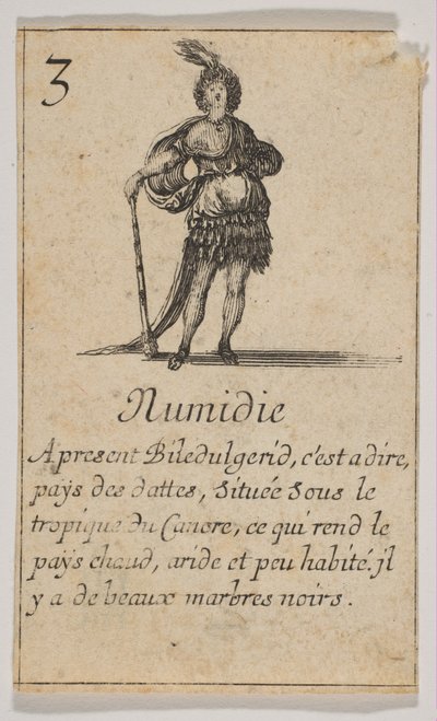 ヌミディア、1644年。 作： Stefano della Bella