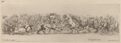 ブドウのつるの装飾用フリーズ、おそらく 1648 年。 作： Stefano della Bella