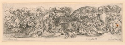 フリーズと葉の装飾品 作： Stefano della Bella