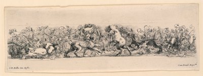 フリーズと葉の装飾品 作： Stefano della Bella
