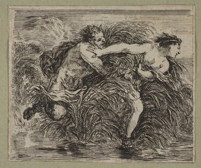 パンとシリンクス、1644年。 作： Stefano della Bella