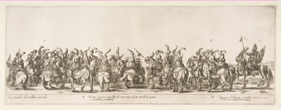 ポーランド公使館 G と H の入り口の一部、1633 年。 作： Stefano della Bella