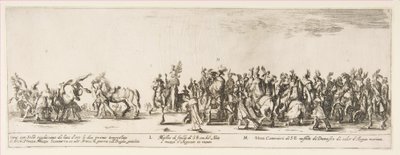 ポーランド公使館 L と M の入り口の一部、1633 年。 作： Stefano della Bella