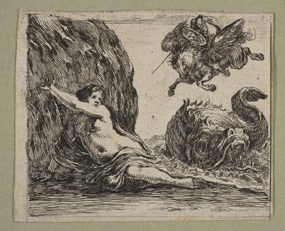 ペルセウスとアンドロメデ、1644。 作： Stefano della Bella