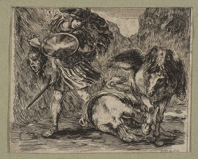 ペルセウスとメドゥーサ、1644年。 作： Stefano della Bella
