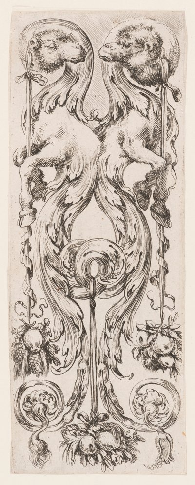 プレート、「Ornamentsi o Grottesche (Ornaments or Grotesques)」から 作： Stefano della Bella