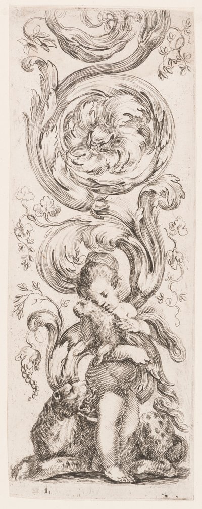 プレート、シリーズ「Ornamenti o grottesche (Ornaments or Grotesques)」から 作： Stefano della Bella