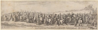 ポーランドの貴族、大使閣下、および彼の馬車、1633年。 作： Stefano della Bella