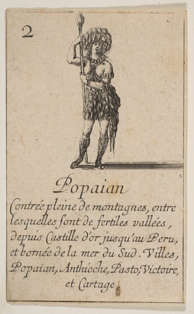 ポパヤン、「ゲーム・オブ・ジオグラフィー」ゲーム・オブ・ジオグラフィー、1644年。 作： Stefano della Bella