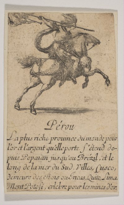 ペルー、1644年。 作： Stefano della Bella