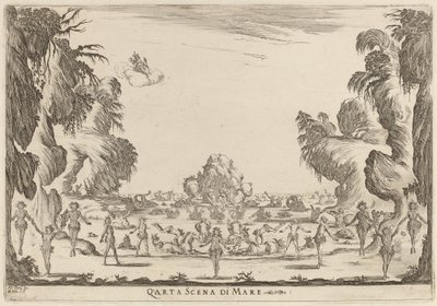 第四の海の情景、1637年。 作： Stefano della Bella