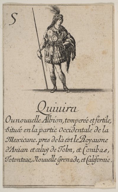 キビラ、「地理学のゲーム」より Jeu de la Géographie, 1644. 作： Stefano della Bella