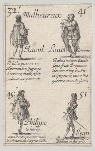 ラウル...ルイルジューン...、ゲームオブザキングスオブフランス、ジュデロワドフランス、1644年。 作： Stefano della Bella