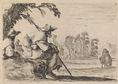 着席巡礼者 作： Stefano della Bella
