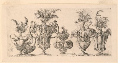 「ラコルタ」より6つの花瓶 作： Stefano della Bella