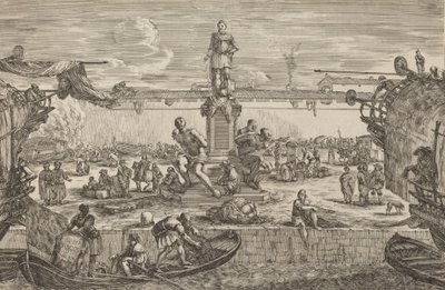 フェルディナンド 1 世の像、おそらく c. 16541655。 作： Stefano della Bella