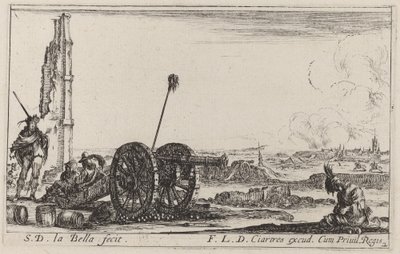 大砲、c。 1641年。 作： Stefano della Bella