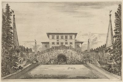 大階段、おそらく 1653 年。 作： Stefano della Bella