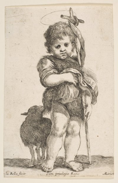 洗礼者聖ヨハネの幼年期1649 作： Stefano della Bella
