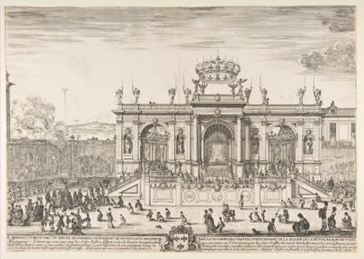 聖なる秘跡の行列、ca。 1648。 作： Stefano della Bella