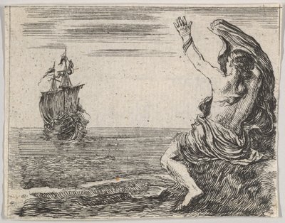 テセウスとアリアドネ、ゲームオブミソロジーJeu de la Mythologie、1644年。 作： Stefano della Bella
