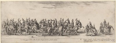 20ページと5頭のトルコ馬 作： Stefano della Bella