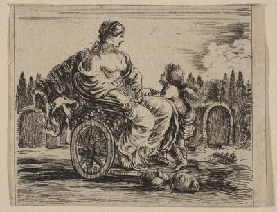 ビーナス、神話のゲーム、神話のゲーム、1644年。 作： Stefano della Bella