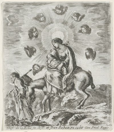 エジプトへのフライト 作： Stefano della Bella