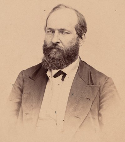 ジェームズ・エイブラム・ガーフィールドの肖像 1831-1881, 1869. 作： Stein Bros