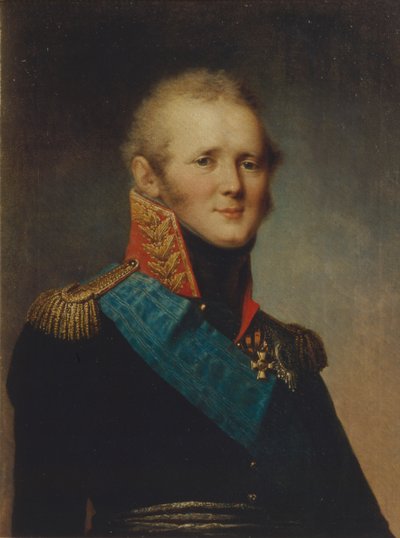 皇帝アレクサンドル1世の肖像1777-1825、1809 作： Stepan Semenovich Shchukin